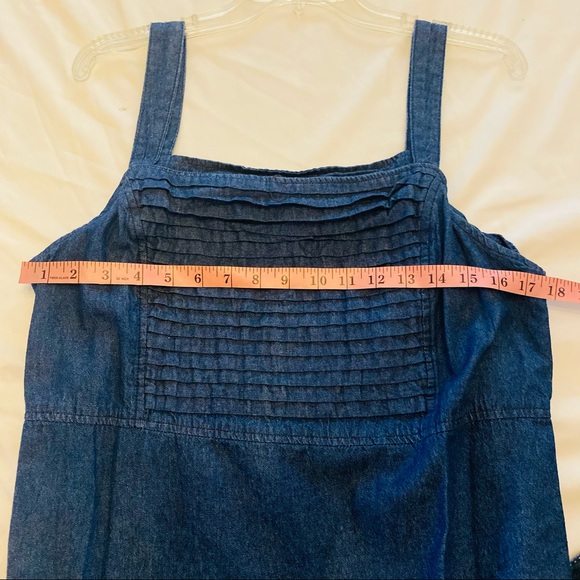 WOMENS COUNTRYWEAR CASUALS DENIM DRESS AND BLOUSE SET SIZE LARGE vintage Retro - Picture 9 of 14